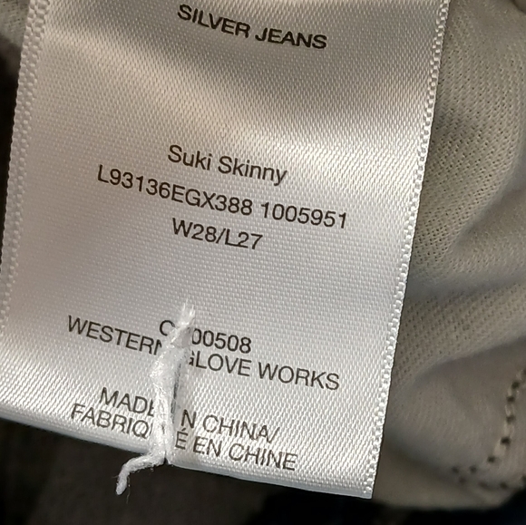 Silver Jeans Women Suki Skinny Blue Mid Rise Stretch Denim - Picture 6 of 7